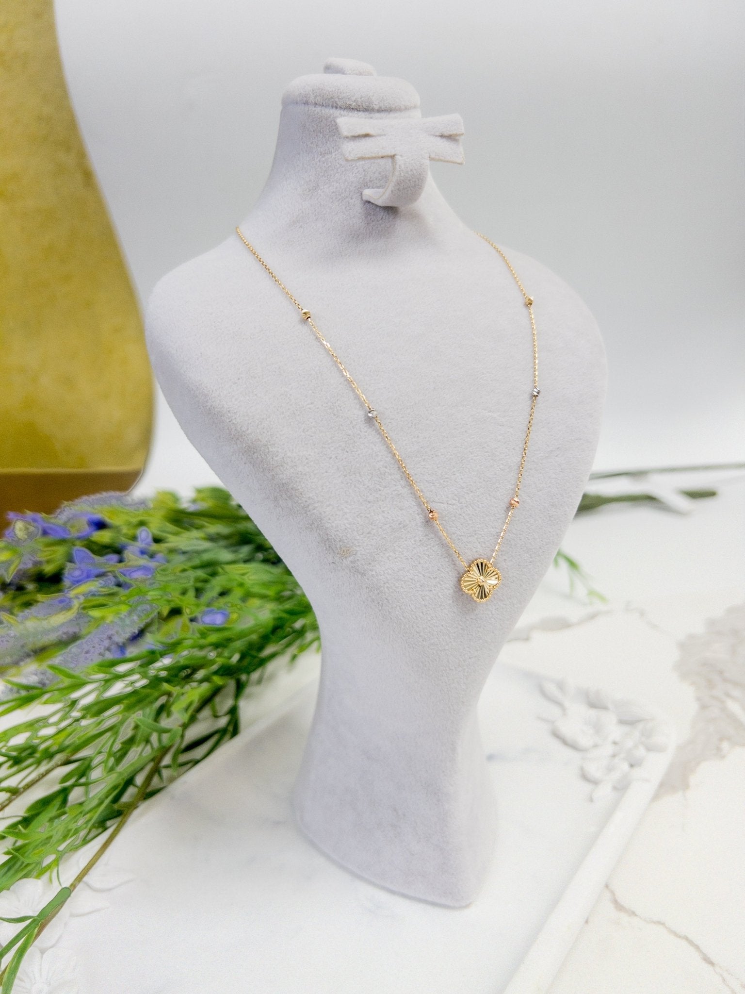 18k Gold Necklace - Cleopatra Jewelers