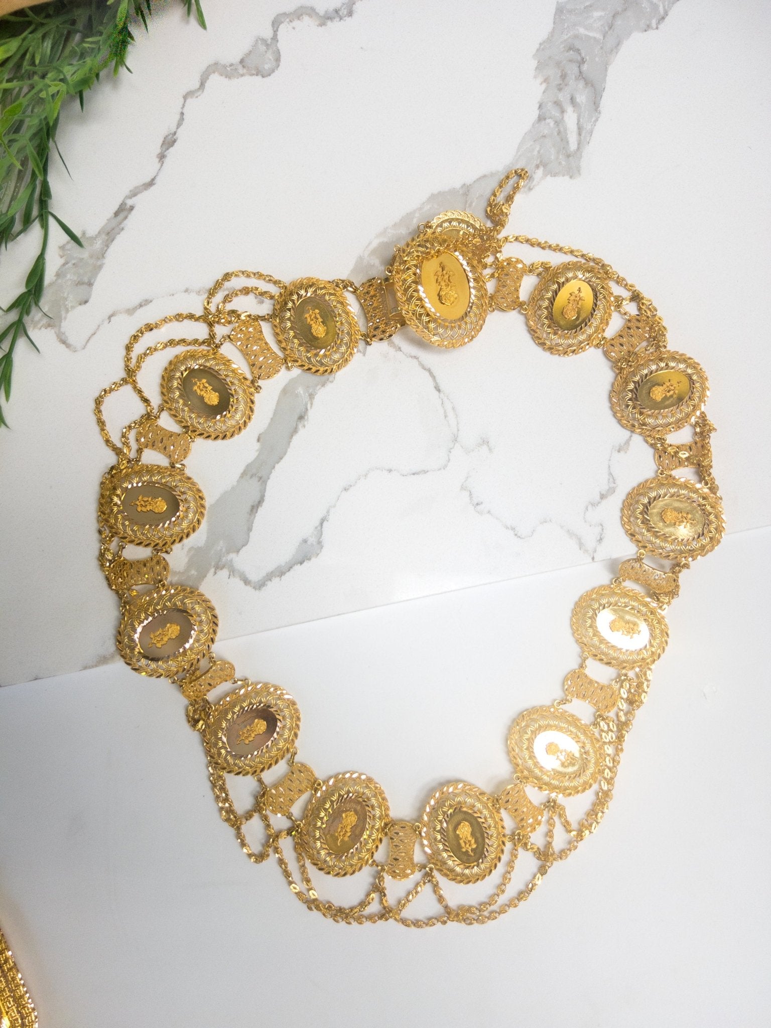 21k Coin Belt - Cleopatra Jewelers