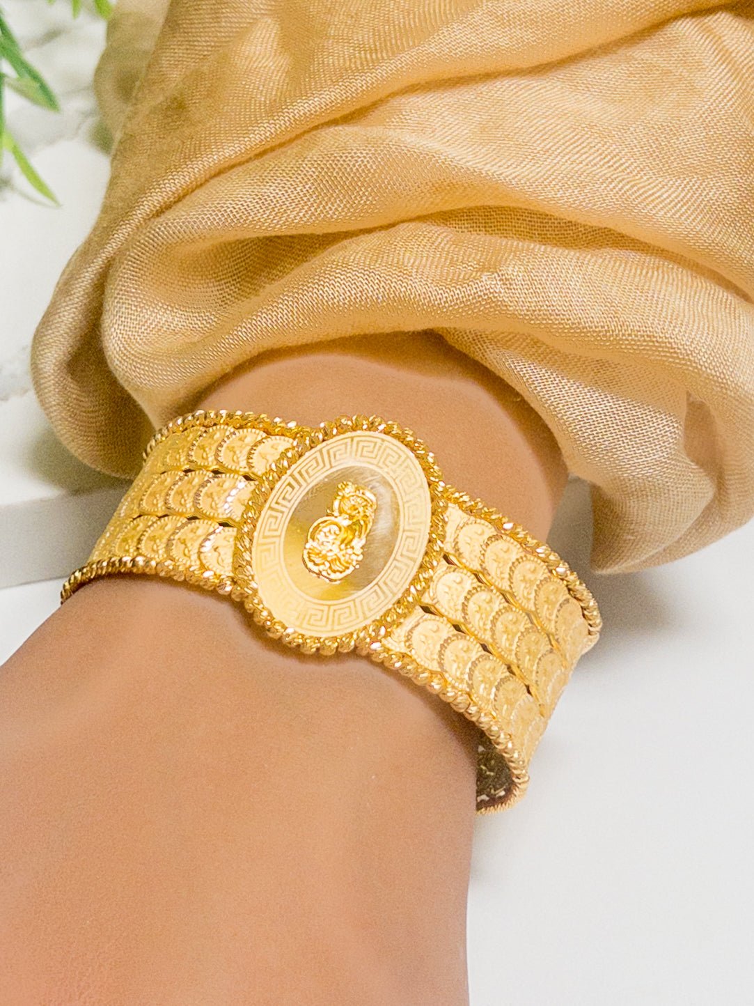 21k Gold Bangles Set - Cleopatra Jewelers