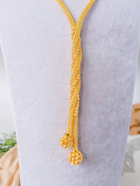 スポーツネックレス〕 NEW SHAMBHALA Necklace 【Gold×Black