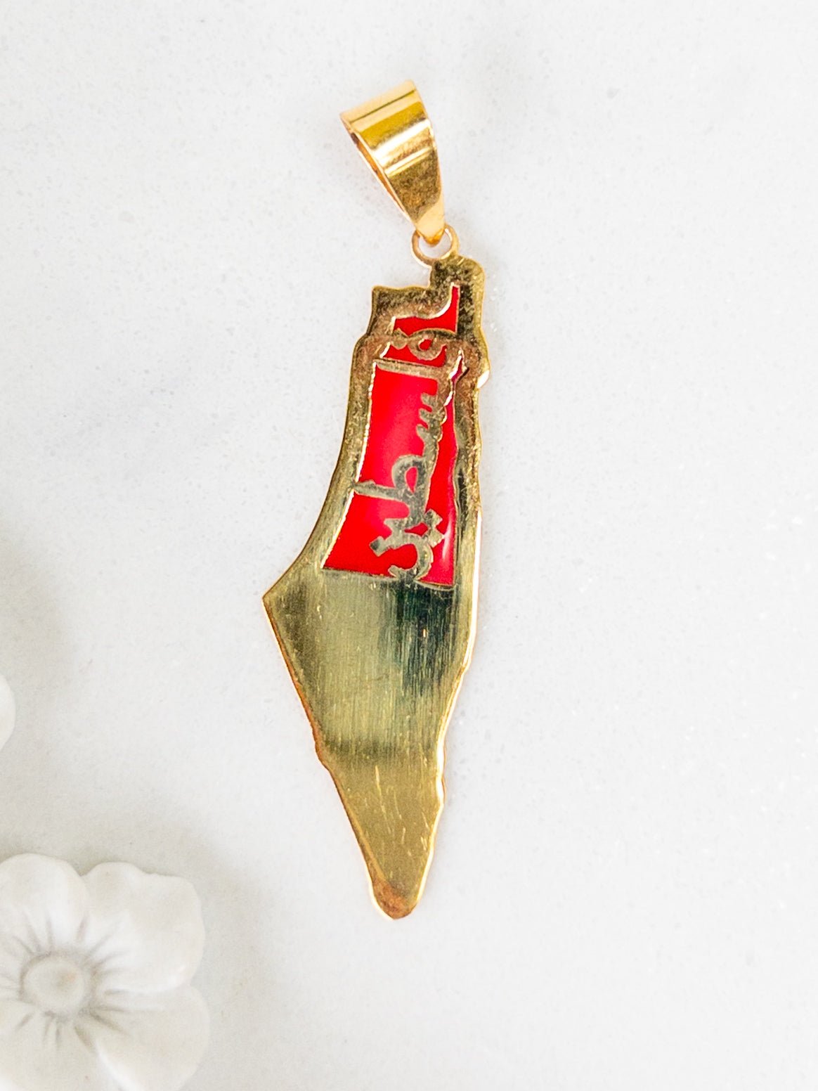 21k Gold Palestine Pendants - Cleopatra Jewelers