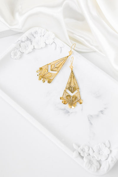 21k Earings – Cleopatra Jewelers
