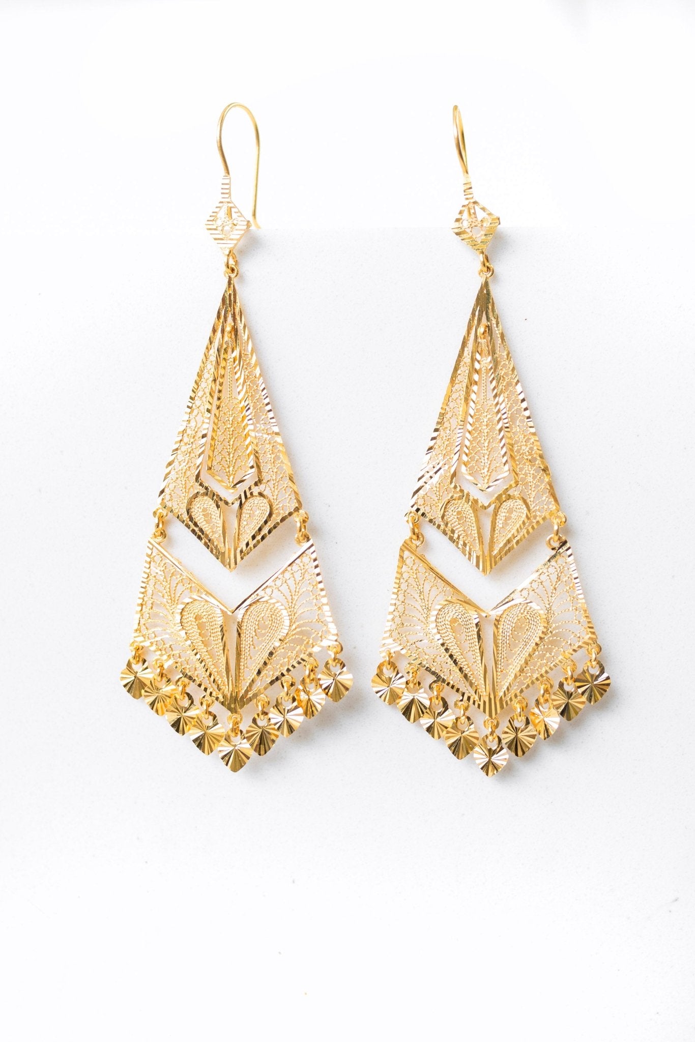 Test --21k Earing - Cleopatra Jewelers
