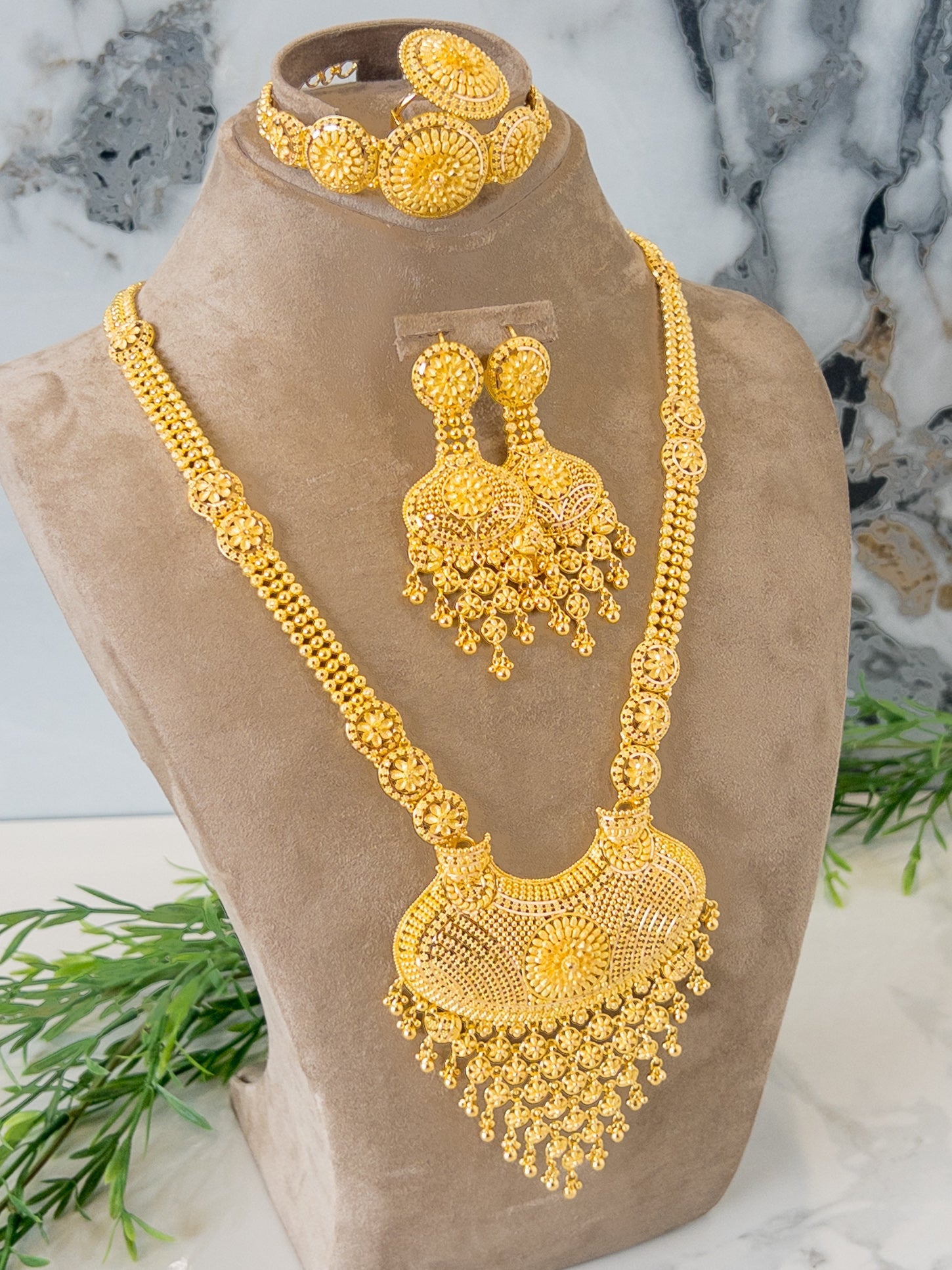 21k Gold Set - Cleopatra Jewelers