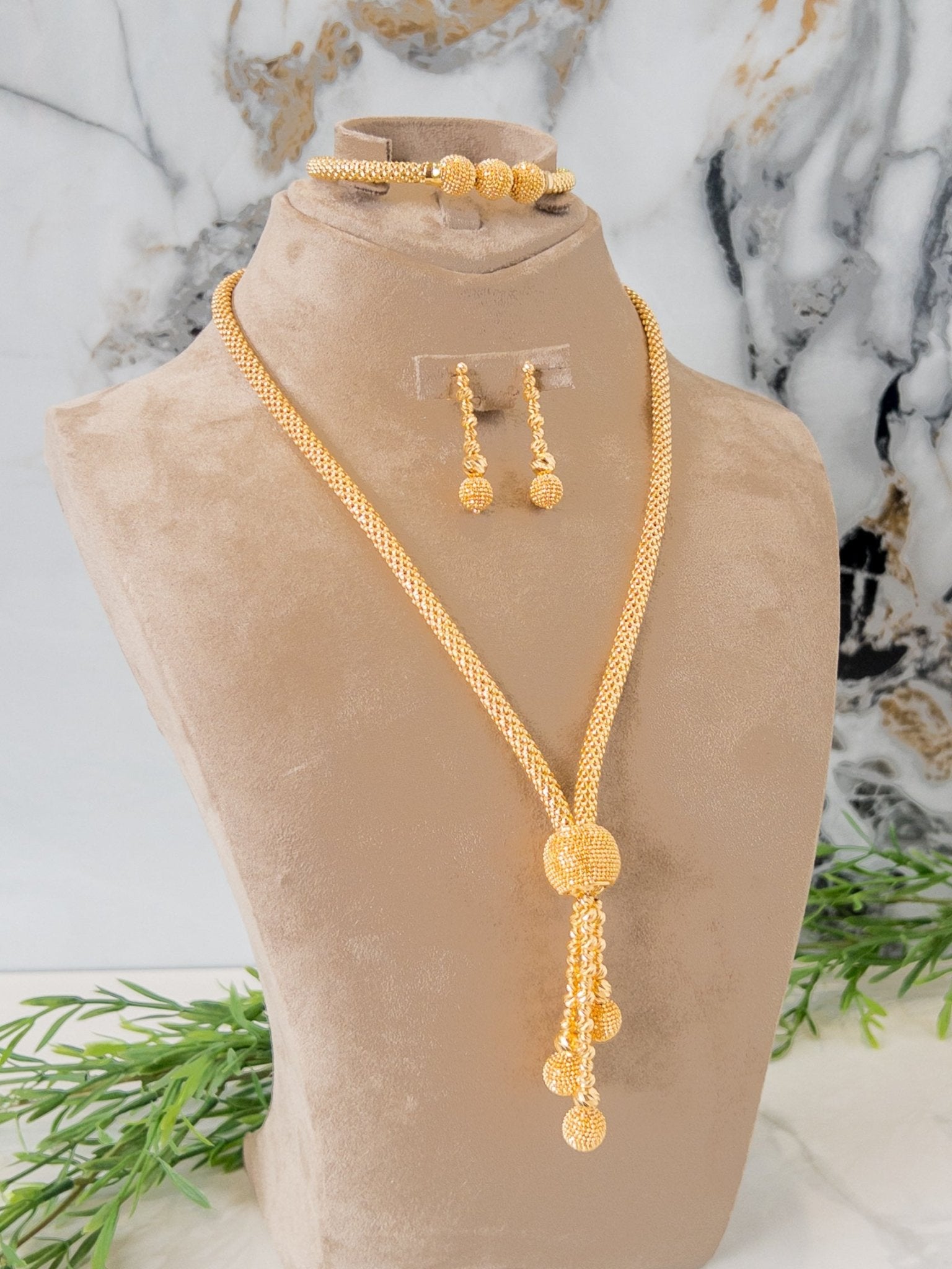 21k Gold Set - Cleopatra Jewelers