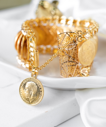 Authentic 21k Gold Arabic Jewelry Necklaces Rings Bracelets