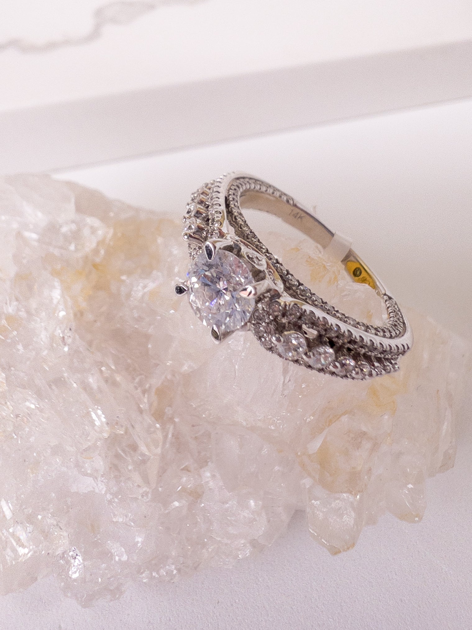 14k Diamonds Engagement Rings 1.5ct - Cleopatra Jewelers