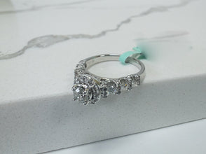 14k White Gold Diamonds Engagement Rings 0.75ct - Cleopatra Jewelers