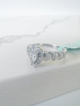 14k White Gold Diamonds Engagement Rings 1.0ct - Cleopatra Jewelers