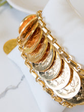 21k Coin Bracelet Gold - Cleopatra Jewelers
