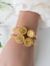 21k Coin Bracelet Gold - Cleopatra Jewelers