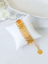 21k Coin Bracelet Gold - Cleopatra Jewelers