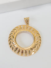 21k Coin Frame Pendants - Cleopatra Jewelers