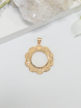 21k Coin Frame Pendants - Cleopatra Jewelers