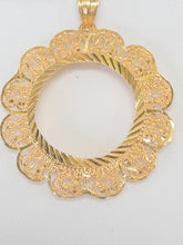 21k Coin Frame Pendants - Cleopatra Jewelers