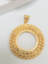 21k Coin Frame Pendants - Cleopatra Jewelers