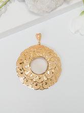 21k Coin Frame Pendants - Cleopatra Jewelers