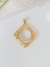 21k Coin Frame Pendants - Cleopatra Jewelers