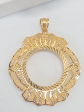 21k Coin Frame Pendants - Cleopatra Jewelers