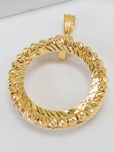 21k Coin Frame Pendants - Cleopatra Jewelers