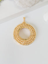 21k Coin Frame Pendants - Cleopatra Jewelers