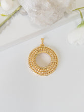 21k Coin Frame Pendants - Cleopatra Jewelers