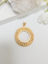 21k Coin Frame Pendants - Cleopatra Jewelers