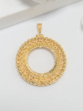 21k Coin Frame Pendants - Cleopatra Jewelers