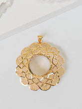 21k Coin Frame Pendants - Cleopatra Jewelers