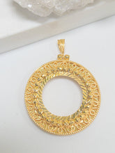 21k Coin Frame Pendants - Cleopatra Jewelers