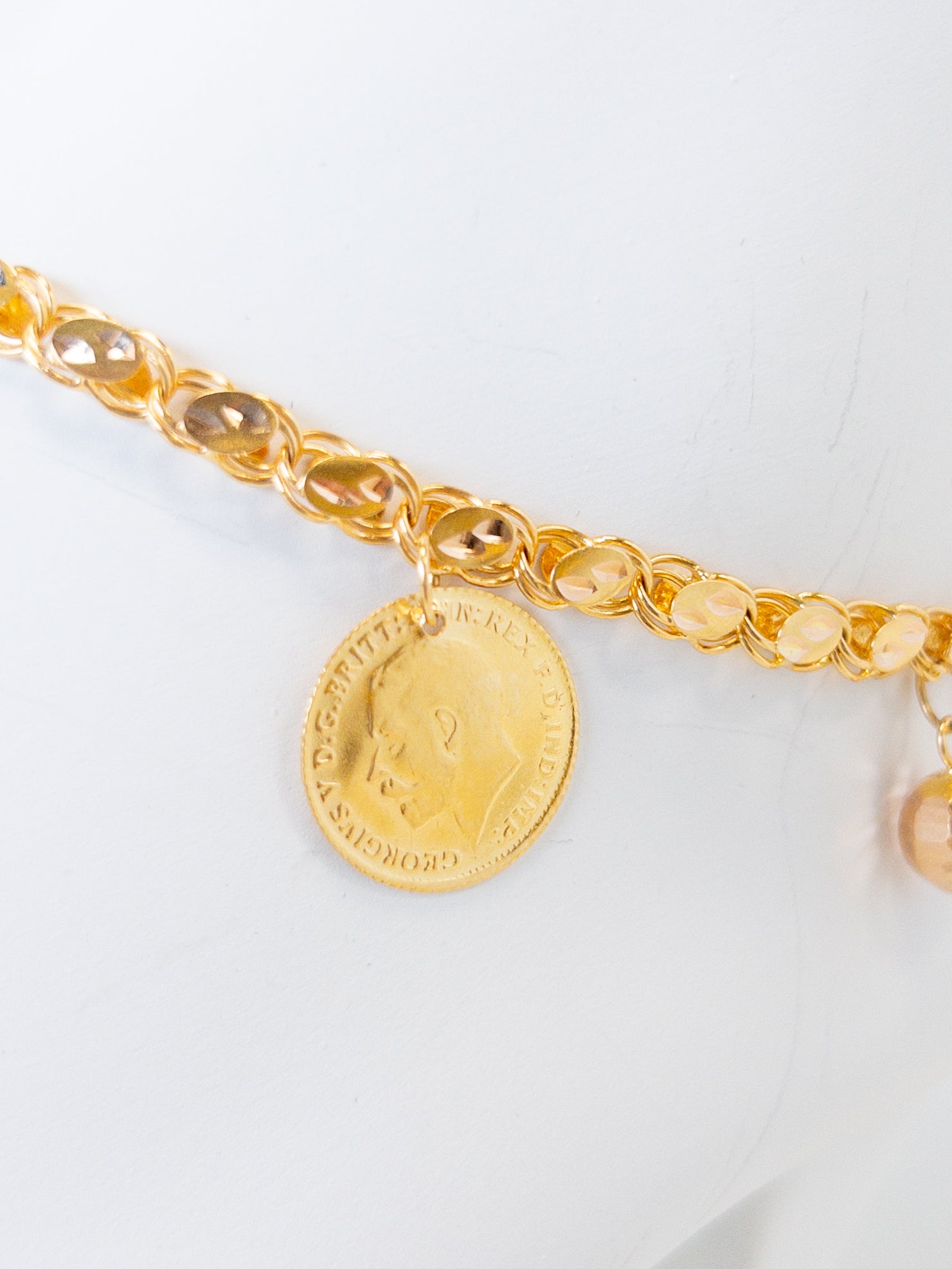 21k Gold Ankle Bracelets - Cleopatra Jewelers