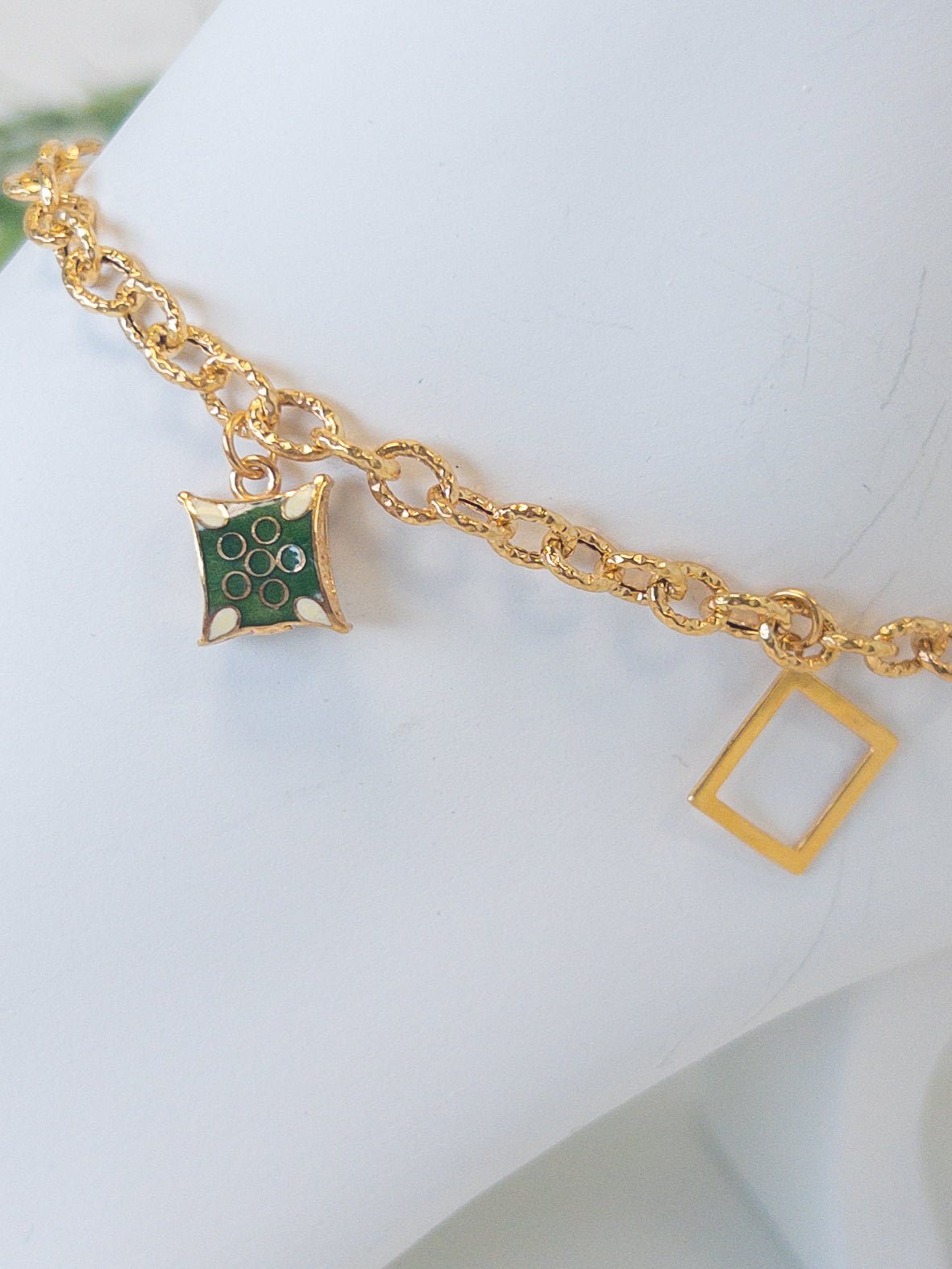 21k Gold Anklet Bracelets - Cleopatra Jewelers