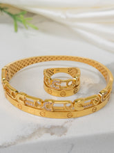 21k Gold Bangle - Cleopatra Jewelers