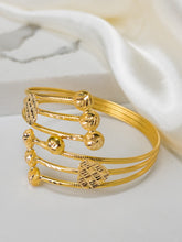21k Gold Bangle - Cleopatra Jewelers