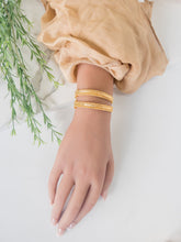 21k Gold Bangle - Cleopatra Jewelers