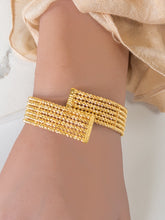 21k Gold Bangle - Cleopatra Jewelers