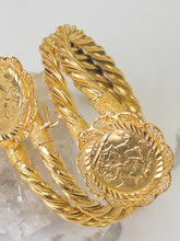 21k Gold Bangle - Cleopatra Jewelers