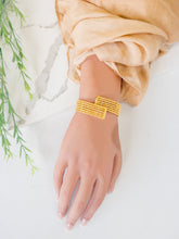 21k Gold Bangle - Cleopatra Jewelers