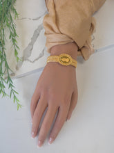 21k Gold Bangle - Cleopatra Jewelers