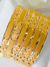 21k Gold Bangles Set - Cleopatra Jewelers