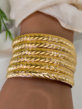 21k Gold Bangles Set - Cleopatra Jewelers