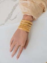 21k Gold Bangles Set - Cleopatra Jewelers