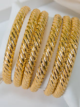 21k Gold Bangles Set - Cleopatra Jewelers