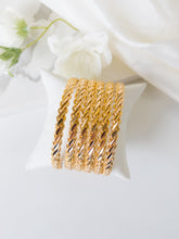 21k Gold Bangles Set - Cleopatra Jewelers