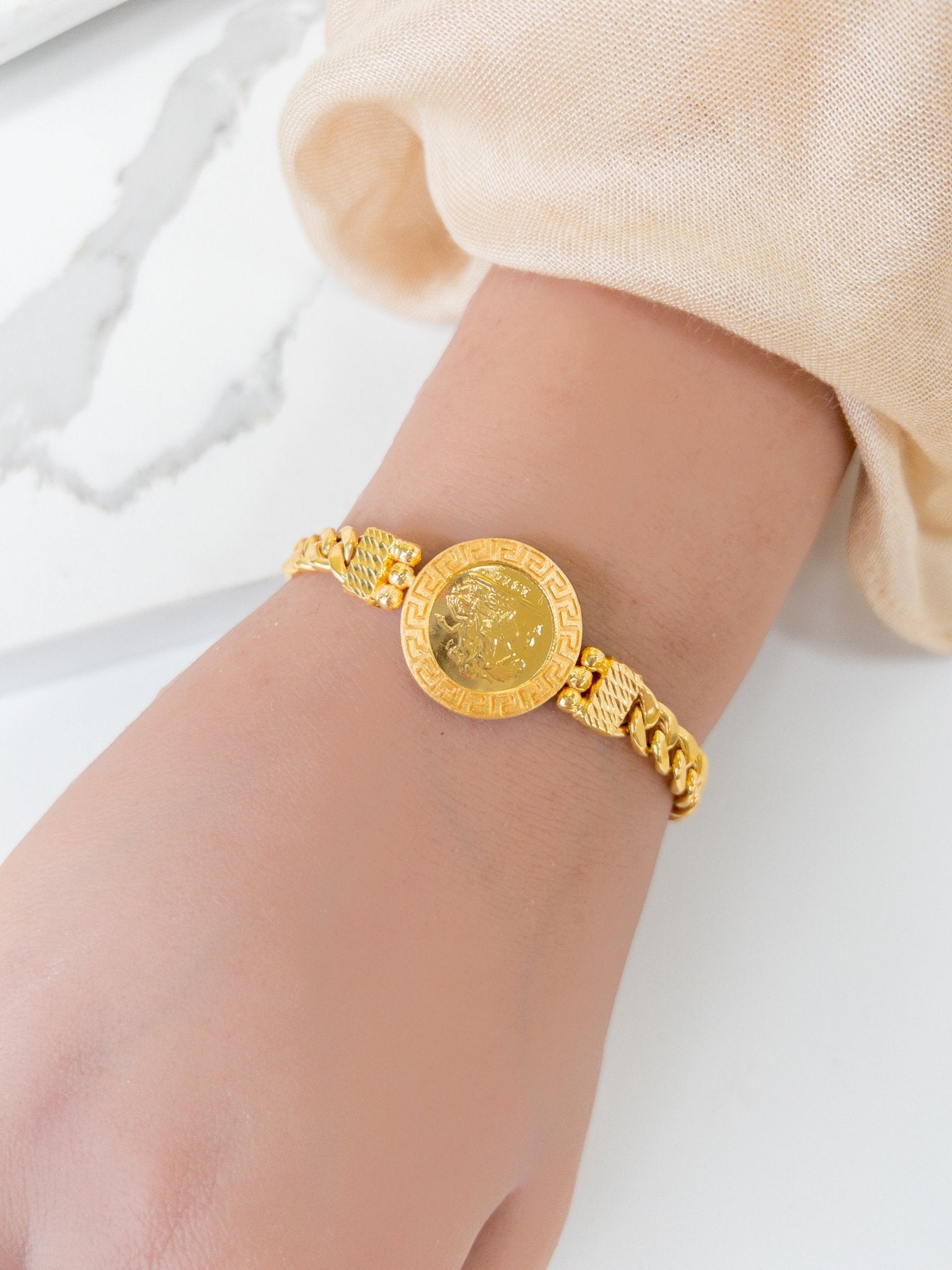 21k Gold Bracelets - Cleopatra Jewelers