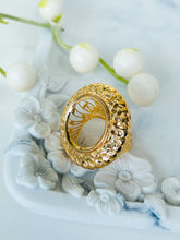 21k Gold Coin Ring - Cleopatra Jewelers