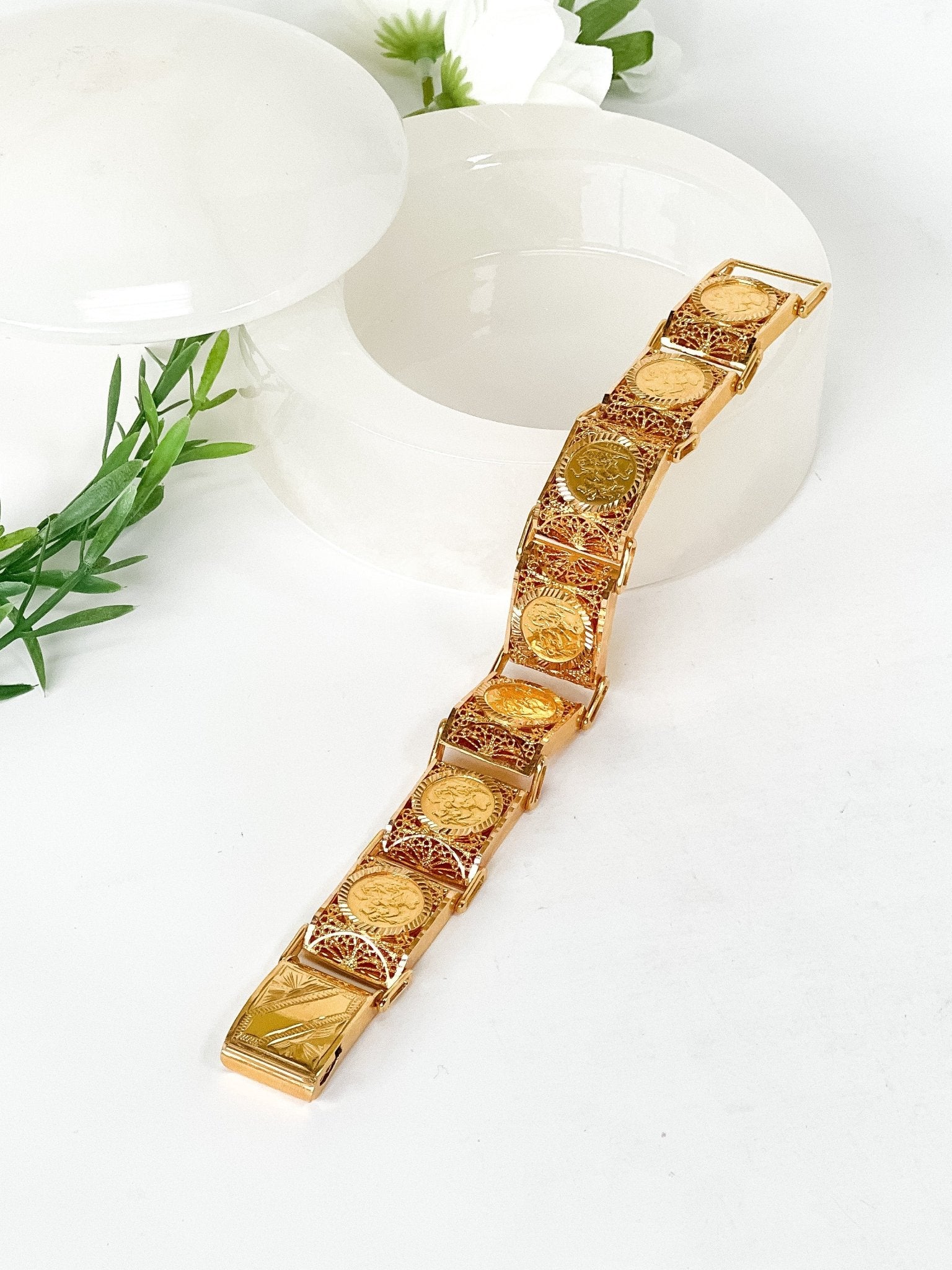 21k Gold Dababeh Bracelets - Cleopatra Jewelers