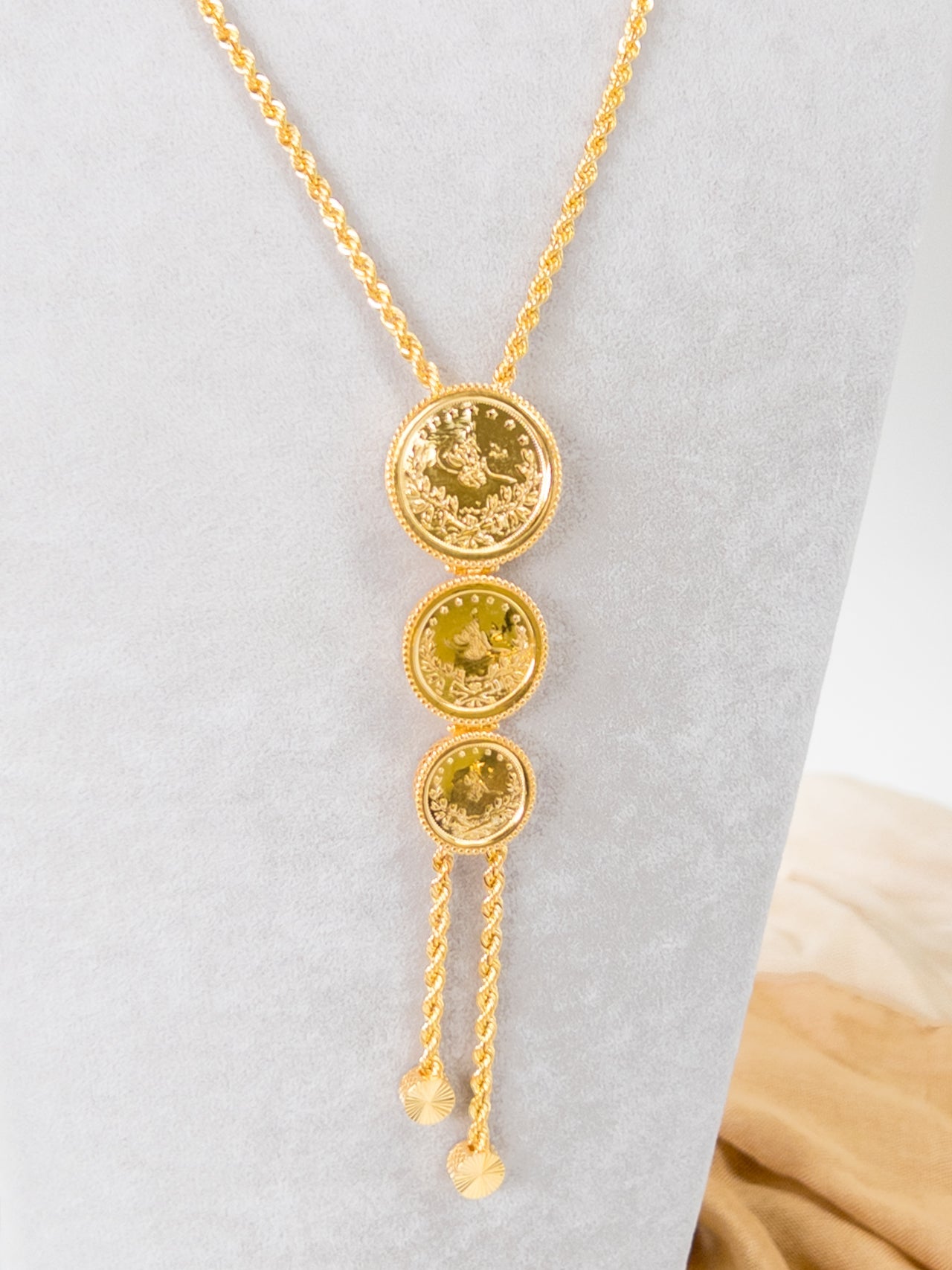 21k Gold Klada Necklace - Cleopatra Jewelers