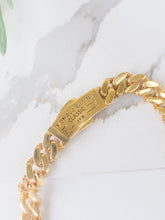 21k Gold Monaco chain classic half set - Cleopatra Jewelers