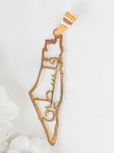 21k Gold Palestine Pendants - Cleopatra Jewelers